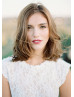 Cap Sleeve Ivory Lace Chiffon Wedding Dress